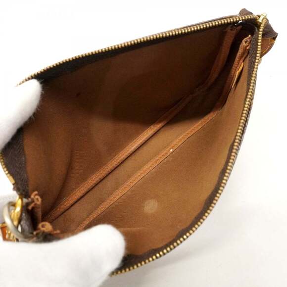 LOUIS VUITTON Authentic Brown Monogram Pochette Pouch - Picture 4 of 11